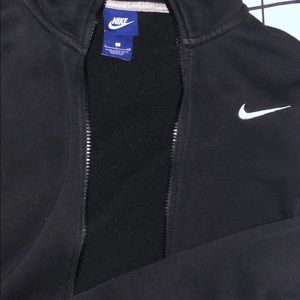black nike zip up